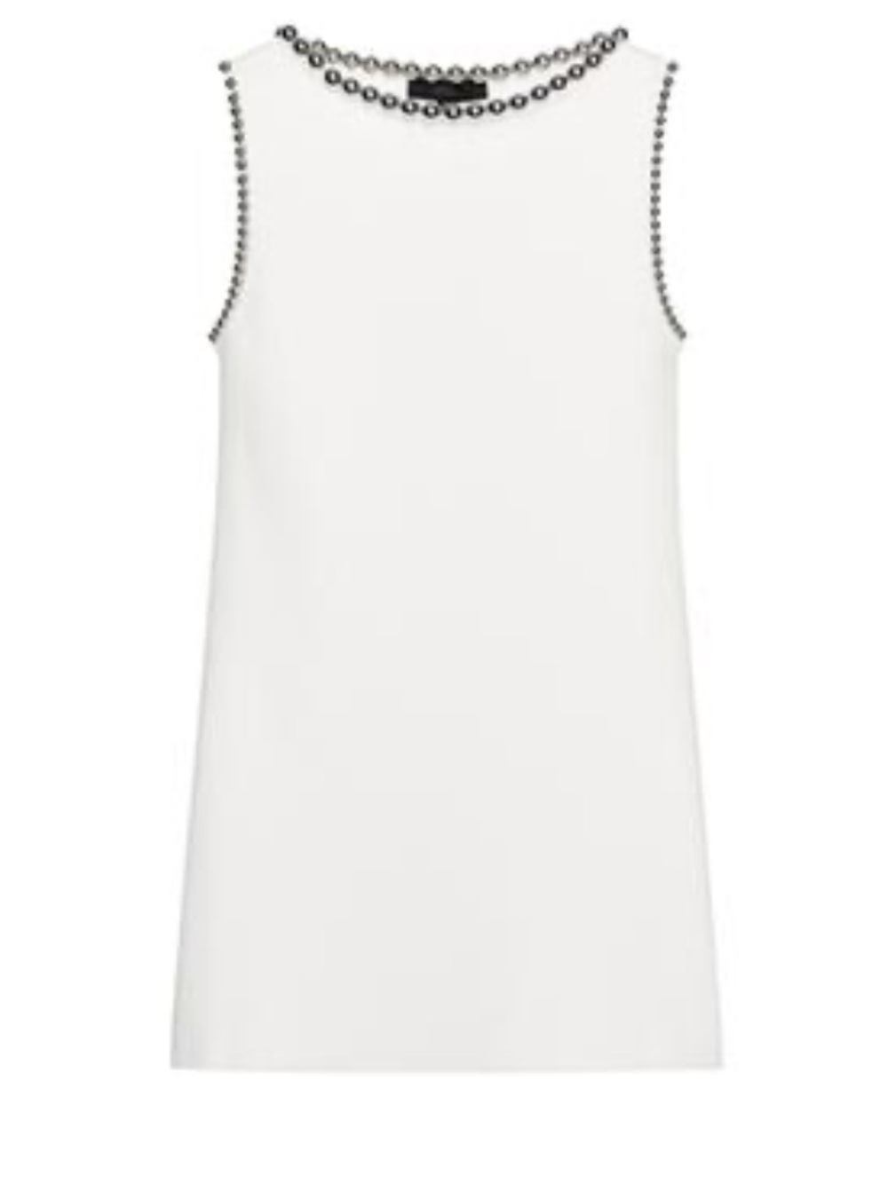 Zara Midi Silver Beaded Knit Dress Size Small NWT